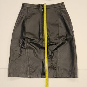 Vintage Fultons Landing Genuine Leather Skirt.